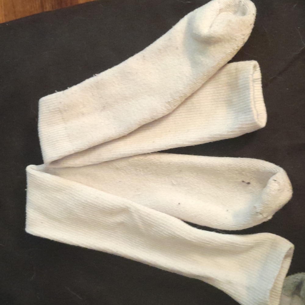 White high knee socks